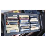 Lot of Various 8 Tracks and Holders. Andy Williams, Beatles, Bee Gees, The Guess Who, Plus More