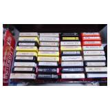 Lot of Various 8 Tracks and Holders. Andy Williams, Beatles, Bee Gees, The Guess Who, Plus More