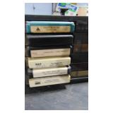 Lot of Various 8 Tracks and Holders. Berry Manilow, Kiss, Dan Fogelberg, Plus More