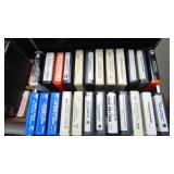 Lot of Various 8 Tracks and Holders. Berry Manilow, Kiss, Dan Fogelberg, Plus More