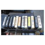 Lot of Various 8 Tracks and Holders. Berry Manilow, Kiss, Dan Fogelberg, Plus More