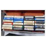 Lot of Various 8 Tracks and Holders. Berry Manilow, Kiss, Dan Fogelberg, Plus More
