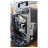 Bell & Howell Projector 346A, 8mm Movie Editor and Sylvania Sun Gun