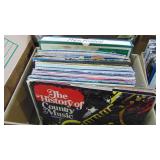 Box of Various Records. My Fair Lady, Country, Folk, Peggy Lee, Plus More