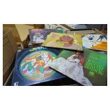 Box of Various Records. My Fair Lady, Country, Folk, Peggy Lee, Plus More