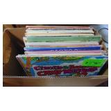 Box of Various Records. Country Roundup, Plus More