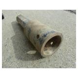 Mini Auger Adapter 12" x 2" Hex to 2 1/2" Round