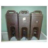 Hot/Cold Beverage Dispensers x 3