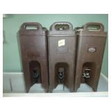 Hot/Cold Beverage Dispensers x 3