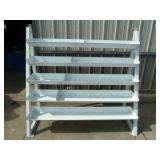 Steel Display Shelf White
