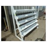 Steel Display Shelf White