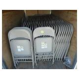Steel Party Chairs Gray X 12