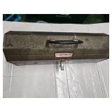 A metal toolbox plus lots of assorted hand tools (Used)