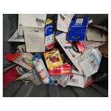 A tote of assorted hardware stuff/tools (New)
