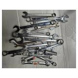 Lot of 22 wrenches, and other hand tools ( USED)
