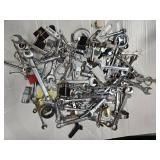 Lot of 25 wrenches, and other hand tools ( USED)