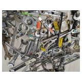Lot of 27 wrenches, and other hand tools ( USED)