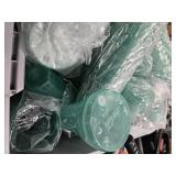 Lot of 4 dozens of reusable party soda cups with lids and straw hold (NEW)