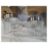 Lot of two Glass Storage Jars (New)