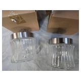 Lot of two Glass Storage Jars (New)