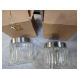 Lot of two Glass Storage Jars (New)