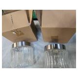 Lot of two Glass Storage Jars (New)