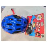 Red Titan Helmet with triple horn (New)