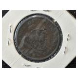 1854 Canada Half Penny Bank Token Bank of Upper Canada