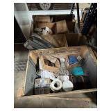 Pallet/Crate of Construction Materials Bolts Plates and More