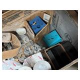 Pallet/Crate of Construction Materials Bolts Plates and More