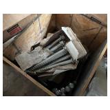Pallet/Crate of Construction Materials Bolts Plates and More