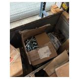 Pallet/Crate of Construction Materials Bolts Plates and More