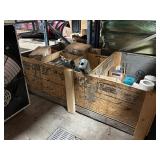 Pallet/Crate of Construction Materials Bolts Plates and More