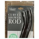 Bath Bliss Curved Shower Rod Quantity of 1