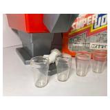 Vintage Coca-Cola Kids Soda Fountain Dispenser, Coca-Cola Bear Ornament and Super Joe Adventure Team Case