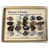 Vintage Canadian Rockcraft  - Souvenir of Canada Minerals and Baroque Collection Polished Semi-Precious Stones