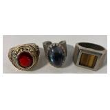 Lot of 3 Rings- One Class Ring