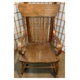 Vintage Solid Wood Rocking Chair