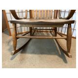 Vintage Solid Wood Rocking Chair
