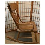 Vintage Solid Wood Rocking Chair