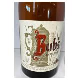 Bubs Beer Label Half Gallon Picnic Bottle and Peter Stuyvesant Vintage Milkglass Ashtray