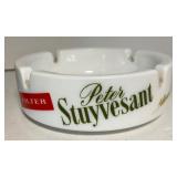 Bubs Beer Label Half Gallon Picnic Bottle and Peter Stuyvesant Vintage Milkglass Ashtray