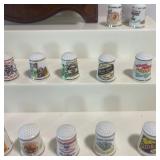 Twenty-Two Piece LOT Vintage Thimbles and Display Case
