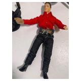 Breyer Cowboy, Horse, Bucking Bull and Carol Herden Calf