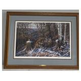 Signed and Numbered Print "Oak Ridge Battle - White Tail Deer" by Michael Sieve 5601/6327