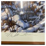 Signed and Numbered Print "Oak Ridge Battle - White Tail Deer" by Michael Sieve 5601/6327