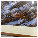 Signed and Numbered Print "Oak Ridge Battle - White Tail Deer" by Michael Sieve 5601/6327