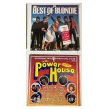 Five Vintage LP - Peter Frampton, Blondie, Oak Ridge Boys, The Raiders, K-Tel Power House