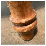 Vintge Round Maple Accent Table