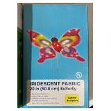 Five Piece Gardening Decor LOT - Butterflies, Solar Flag Stake